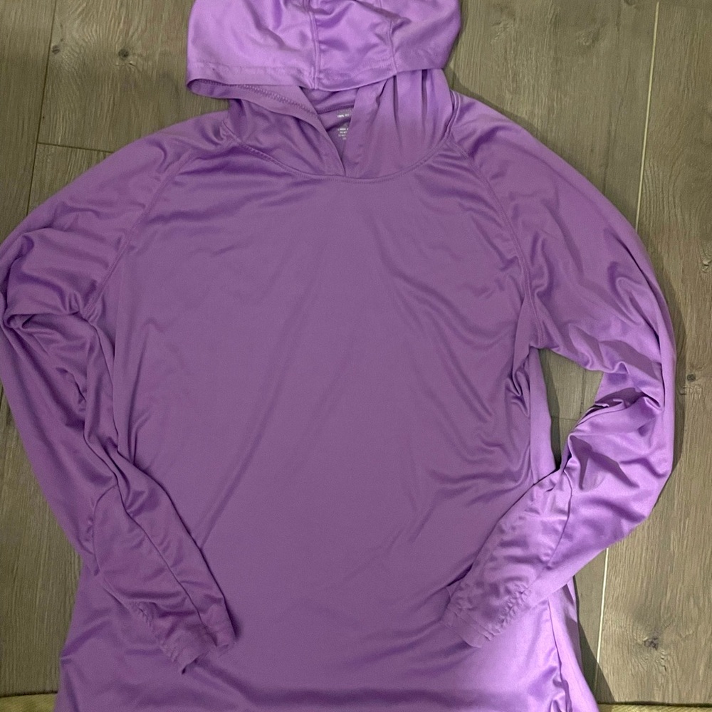 Light Purple Hooded Running/Workout Shirt- Rapunzel color 👸